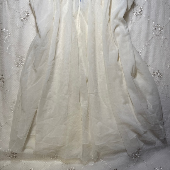 vintage y2k vera wang white mesh fairycore slip dress – size large - Picture 4 of 4